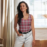 Ladies Nisbet Rose Tartan Vest Top - Free p&p Worldwide