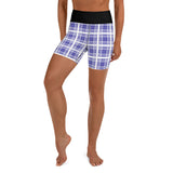Yoga Shorts Ladies - Tartan Yoga Shorts - Free p&p Worldwide