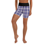 Yoga Shorts Ladies - Tartan Yoga Shorts - Free p&p Worldwide