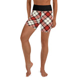 Yoga Shorts Ladies - Tartan Yoga Shorts - Free p&p Worldwide