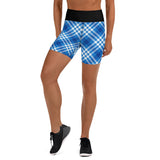 Yoga Shorts Ladies - Tartan Yoga Shorts - Free p&p Worldwide