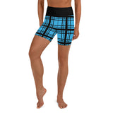 Yoga Shorts Ladies - Tartan Yoga Shorts - Free p&p Worldwide