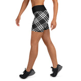 Yoga Shorts Ladies - Tartan Yoga Shorts - Free p&p Worldwide