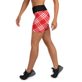 Yoga Shorts Ladies - Tartan Yoga Shorts - Free p&p Worldwide