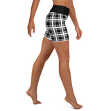 Yoga Shorts Ladies - Tartan Yoga Shorts - Free p&p Worldwide