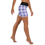 Yoga Shorts Ladies - Tartan Yoga Shorts - Free p&p Worldwide