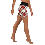 Yoga Shorts Ladies - Tartan Yoga Shorts - Free p&p Worldwide