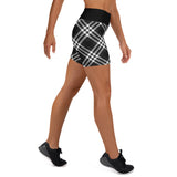 Yoga Shorts Ladies - Tartan Yoga Shorts - Free p&p Worldwide