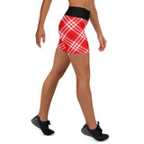 Yoga Shorts Ladies - Tartan Yoga Shorts - Free p&p Worldwide
