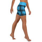 Yoga Shorts Ladies - Tartan Yoga Shorts - Free p&p Worldwide