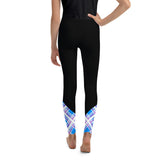 Blue Tartan Youth Leggins  - Free P&P worldwide