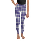 Strathclyde Purple Tartan Youth Leggings  - Free P&P worldwide