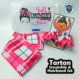 Colonsay Mist Tartan Hair Set