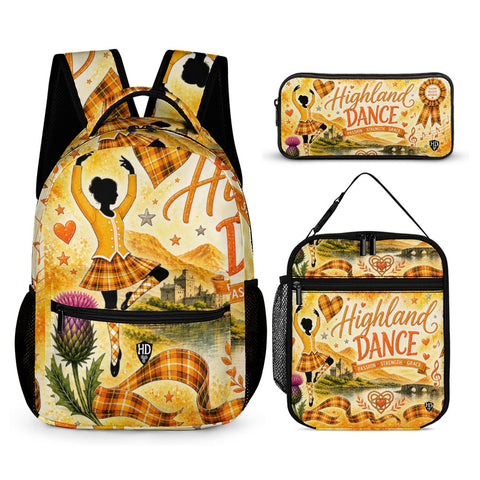 Highland Dancer Kids Backpack, Lunch Bag & Pencil Case - Free p&p Worldwide