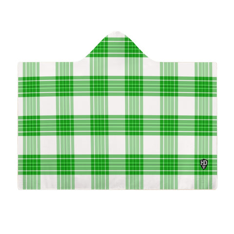 Kids Cosy Tartan Hooded Blanket (40" x 50") - Free p&p Worldwide