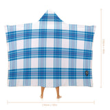 Kids Cosy Tartan Hooded Blanket (40" x 50") - Free p&p Worldwide