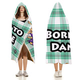 Kids Cosy Tartan Hooded Blanket (40" x 50") - Free p&p Worldwide