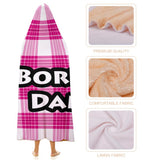 Kids Cosy Tartan Hooded Blanket (40" x 50") - Free p&p Worldwide