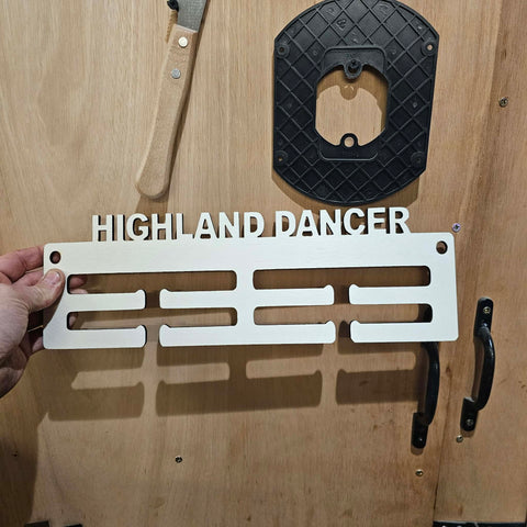 Highland Dancer Wooden Medal Hanger - FREE p&p UK