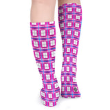 ✨ 'Islay Sky' Tartan Knee Length  Kids Socks (1 Pairs)✨
