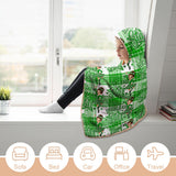 Kids Cosy Tartan Hooded Blanket  Free p&p Worldwide