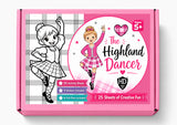 The Highland Dancer Colour & Activity Box - with Felt Pens