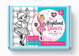 The Highland Dancer Colour & Activity Box - with Pencils