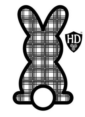 Copy of Colour in Tartan Easter Bunny - FREE digital download