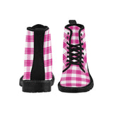 Tartan Leather Boots - Free p&p Worldwide