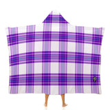 Kids Cosy Tartan Hooded Blanket (40" x 50") - Free p&p Worldwide