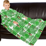 Highland Dancer Kids Blanket Robe with Sleeves - Free P&P Worldwide