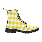 Tartan Leather Boots - Free p&p Worldwide