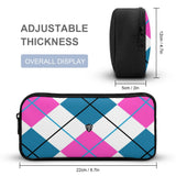 Pink & Blue Plaid - Highland Dancer Kids Tartan Backpack, Lunch Bag & Pencil Case - Free p&p Worldwide