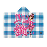 Kids Cosy Tartan Hooded Blanket  Free p&p Worldwide