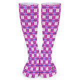 ✨ 'Islay Sky' Tartan Knee Length  Kids Socks (1 Pairs)✨