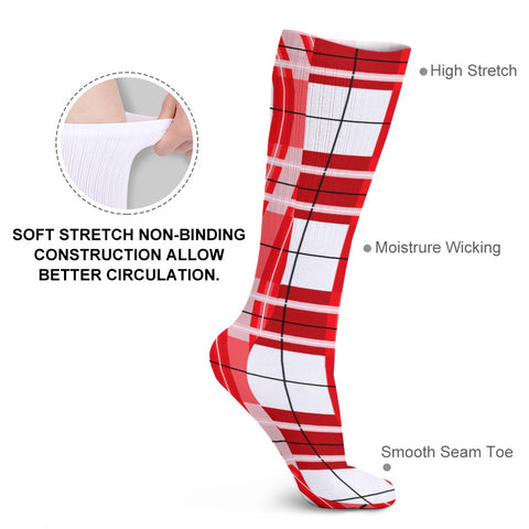 ✨ 'Mull Sky' Tartan Knee Length Kids Socks (1 Pairs)✨Free p&p UK