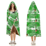 Kids Cosy Tartan Hooded Blanket  Free p&p Worldwide