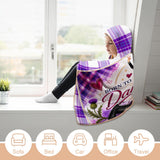 Kids Cosy Tartan Hooded Blanket Free p&p Worldwide