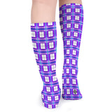✨'Gigha Sky' Tartan Knee Length Kids Socks (1 Pairs)✨
