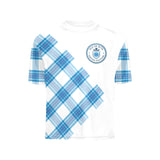 Isle of Bute Tartan Festival Youth Blue Tees - Free p&p