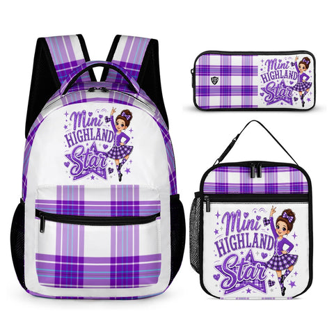 Highland Dancer Kids Backpack, Lunch Bag & Pencil Case - Free p&p Worldwide