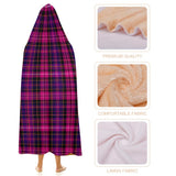 Kids Cosy Tartan Hooded Blanket  Free p&p Worldwide
