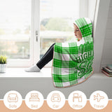 Kids Cosy Tartan Hooded Blanket  Free p&p Worldwide