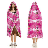 Kids Cosy Tartan Hooded Blanket  Free p&p Worldwide