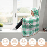 Kids Cosy Tartan Hooded Blanket (40" x 50") - Free p&p Worldwide