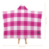 Kids Cosy Tartan Hooded Blanket (40" x 50") - Free p&p Worldwide