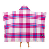 Kids Cosy Tartan Hooded Blanket (40" x 50") - Free p&p Worldwide