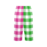 Tartan Cropped Pajama Pants - Free P&P Worldwide