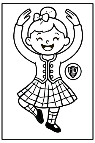 Cartoon Highland Dancer - FREE digital download