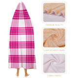 Kids Cosy Tartan Hooded Blanket (40" x 50") - Free p&p Worldwide